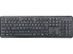 ISY IKE-6000 Tastatur, Kabellos, USB-A 2.4 GHz, qwertz, Schwarz