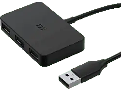 ISY IHU-1002 3-Port USB-A 2.0 Hub (Passiv) Schwarz; USB-Hub