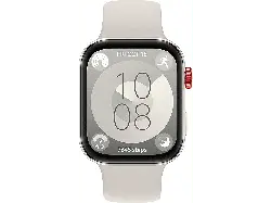 Huawei Watch Fit 3 mit Fluorelastomer-Armband, Silber/Weiß; Smartwatch