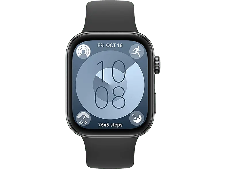 Huawei Watch Fit 3 mit Fluorelastomer-Armband, Schwarz; Smartwatch