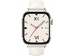 Huawei Watch Fit 3 mit Lederarmband, Gold/Wei&szlig;; Smartwatch