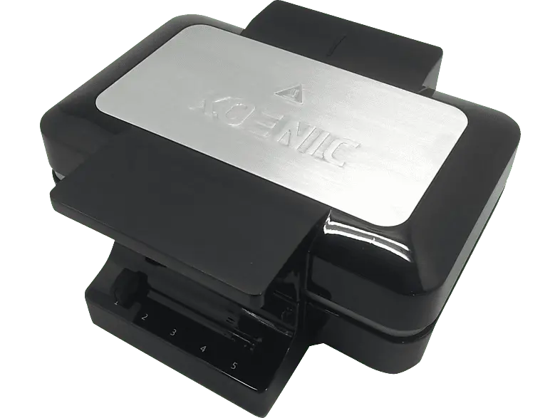 Koenic KWA 3221 Waffeleisen, Schwarz/ Edelstahl, 1000 Watt