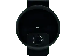 ok. OWA 3110 B Waffeleisen, Schwarz, 1000 Watt