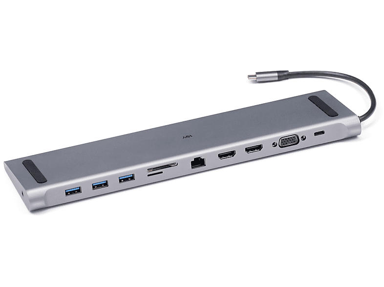 ISY Dockingstation IDO-1000 USB-C-Multiport-Pro-Dock, USB 3.1, Silber