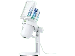 ISY IMI-3000-WT Streaming Mikrofon, Nierencharakteristik, -38+/-3dB, USB-C, 2.2 kΩ Impedanz, RGB, Weiß