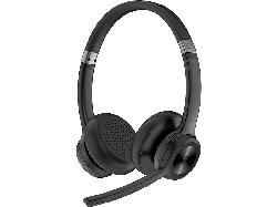 ISY IHS-8100 Office Headset, On-Ear, Bluetooth, Noise Cancelling, Schwarz