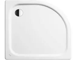 Extraflache Viertelkreis-Duschwanne Kaldewei Zirkon Mod.605-1 100x80x3,5 cm weiß