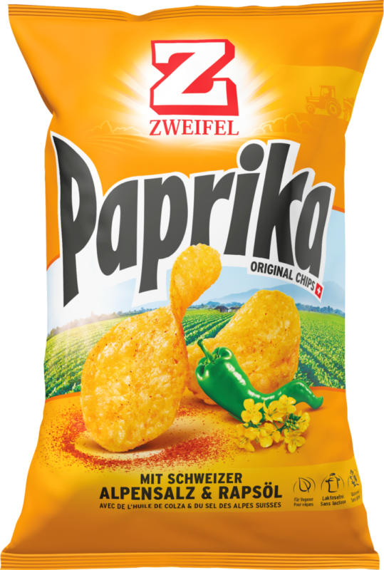 Zweifel Chips Paprika, 90 g