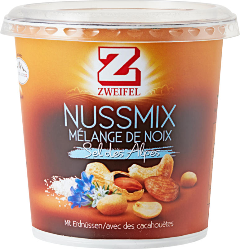 Zweifel Nussmix , Sel des Alpes, 180 g