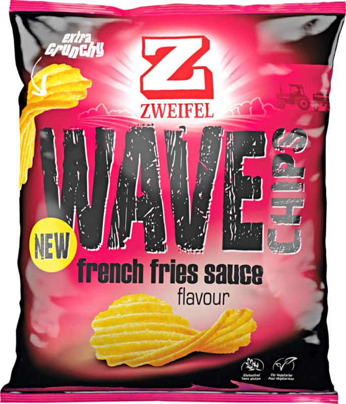 Zweifel Wave Chips French Fries 120, 120 g