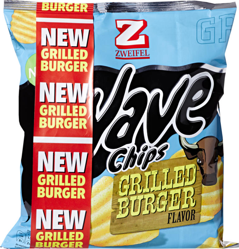 Wave Chips Grilled Burger Zweifel, 120 g