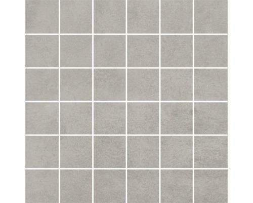 Feinsteinzeugmosaik Manhattan 30x30 cm lappato grey