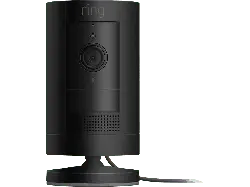ring Stick Up Cam Plug-In 2023 Überwachungskamera (Anzahl Kameras: 1, für Innen + Außen, Nachtsichtfunktion, Netzbetrieb, Schwarz)