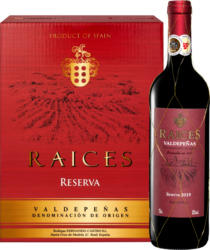 Raices Reserva DO Valdepeñas, Spagna, Valdepeñas, 2019, 6 x 75 cl