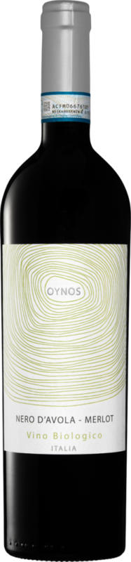 Bio Oynos Nero d'Avola/Merlot Sicilia DOC, Italien, Sizilien, 2023, 75 cl