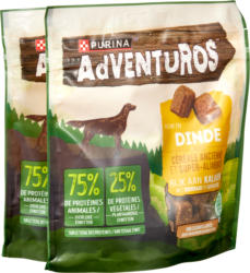 Snack pour chiens Dinde Purina Adventuros, 2 x 90 g