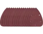 Hornbach Schleifblatt-Set 140x90 mm für Multischleifer Worx Korn 60/80/120 gelocht, 15 Stk.