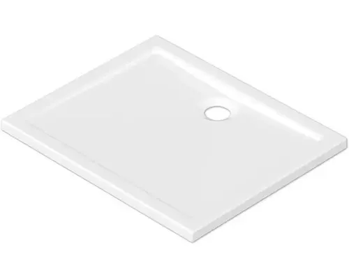 Rechteck-Duschwanne Jungborn Cinque 75x90x2,5 cm weiß glänzend