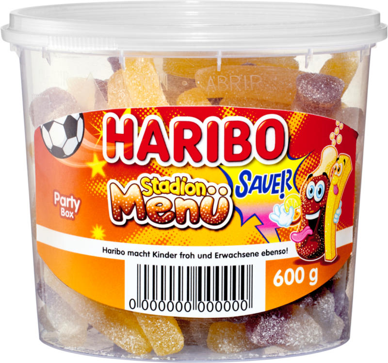 Haribo Stadion Menü sauer, 600 g