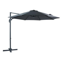 AXI Outdoor Living Ampelschirm Marisol grau Metall B/H/L: ca. 300x235x300 cm