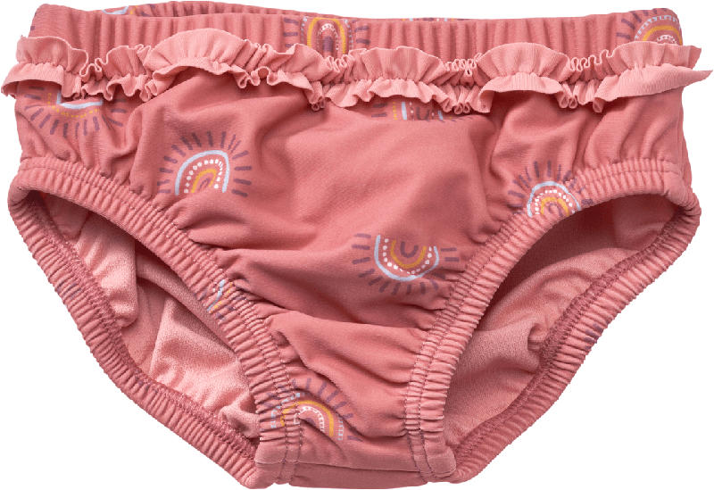 PUSBLU Schwimmwindel mit Regenbogen-Muster, rosa, Gr. 86/92