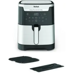 Уред за здравословно готвене с горещ въздух TEFAL EASY FRY & GRILL XXL EY801D15 2 в 1, 8 ПРОГРАМИ, 2 KG 6.50 L, СИВ/ЧЕРЕН