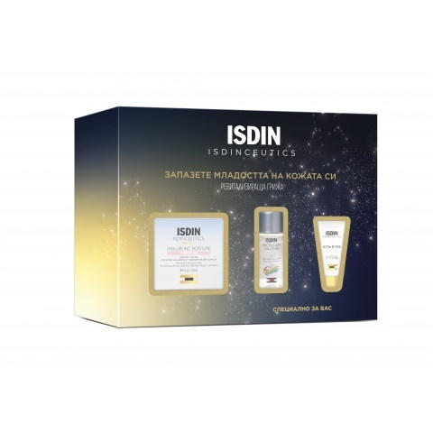 ISDIN Hyaluronic Moisture Лек крем за лице 50мл. + Мицеларна вода 30мл. + Indinceutics K-OX Околоочен контур 3мл.