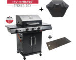 Hornbach Char-Broil Gasgrill Performance Power Edition 3 120 x 57,3 x 115,3 cm 3 Brenner + Seitenbrenner, herausnehmbare Fettauffangschale, Abdeckung und Gusseisener Plancha-Platte