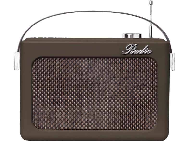 Silva-Schneider MONO 1968 BT Portable-Retro-Radio, Braun