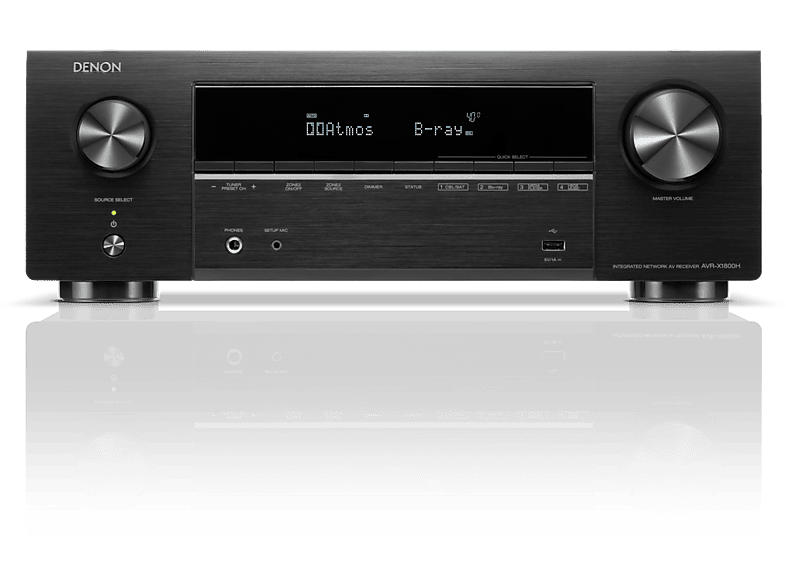 Denon AVR-X1800H 7.2-Kanal 8K-AV-Verstärker mit HEOS Built-in, Black; AV-Receiver