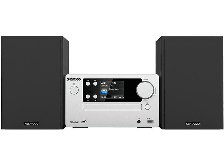 Kenwood M-725DAB-S Micro HiFi-System, silber