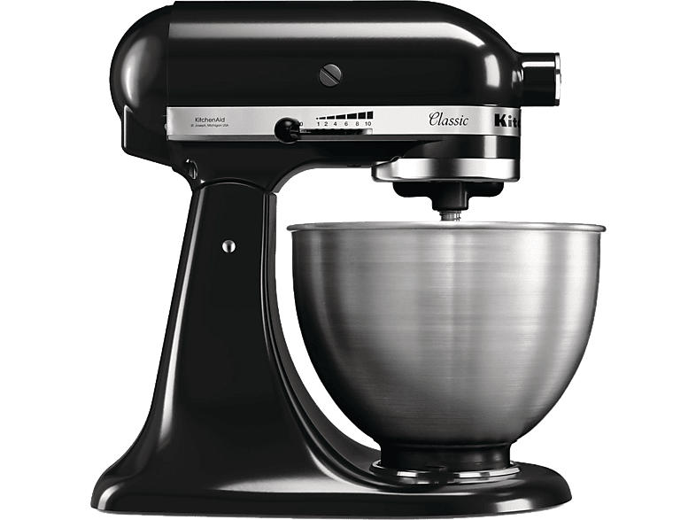 Kitchen Aid 5 K 45 SSEOB Classic Küchenmaschine Onyx Black (Rührschüsselkapazität: 4,3 l, 275 Watt)