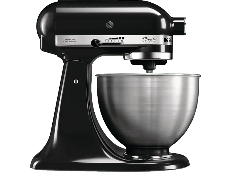 Kitchen Aid 5 K 45 SSEOB Classic Küchenmaschine Onyx Black (Rührschüsselkapazität: 4,3 l, 275 Watt)