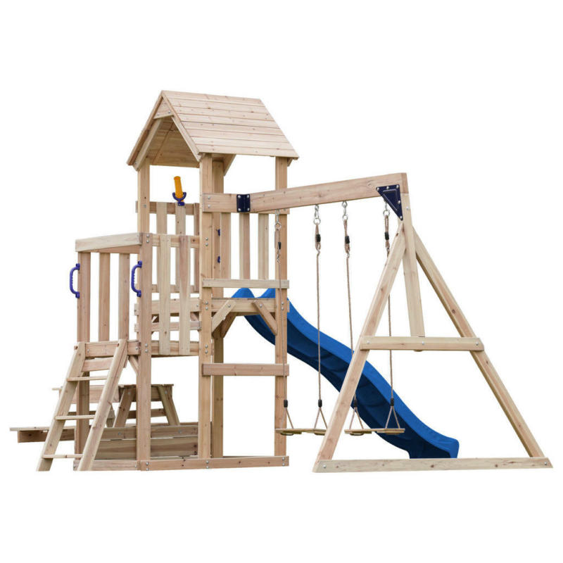 AXI Spielturm Mette blau B/H/L: ca. 366x267x383 cm