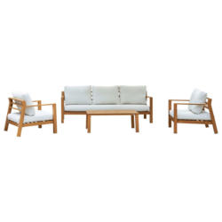 AXI Outdoor Living Loungeset Orla braun Metall B/H/L: ca. 223,5x73,5x89 cm