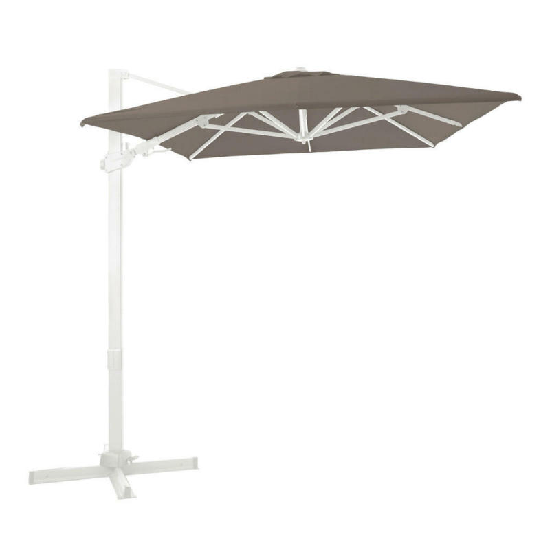 AXI Outdoor Living Ampelschirm Milad weiß Metall B/H/L: ca. 200x250x300 cm