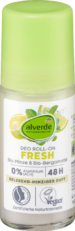 alverde NATURKOSMETIK Deo Roll-On Fresh Minze