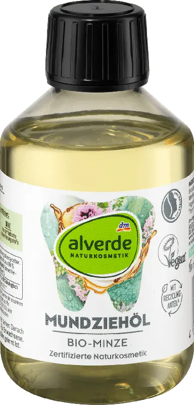 alverde NATURKOSMETIK Mundziehöl mit Bio-Minze