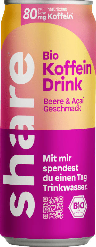 share Erfrischungsgetränk Koffein Drink Beere & Acai Geschmack