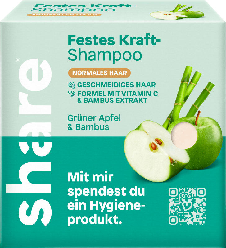 share Festes Shampoo Grüner Apfel & Bambus