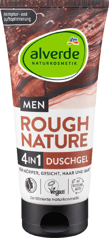 alverde MEN Duschgel 4in1 Rough Nature