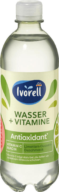 Ivorell Wasser + Vitamine Antioxidant - Limette-Guave