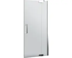 Badewannenfaltwand Jungborn Sette 2-teilig 1000x1600 mm Anschlag rechts Echtglas Klar hell chrom mit Stangengriff