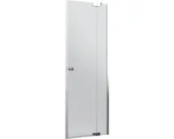 Drehtür für Nische Jungborn Sette 1000x2000 mm Festteil rechts Echtglas Klar hellchromoptik mit schmutzabweisender Glasbeschichtung und Puffergriff