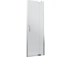 Drehtür für Nische Jungborn Sette 900x2000 mm Festteil rechts Echtglas Klar hell chromoptik mit schmutzabweisender Glasbeschichtung und Stangengriff