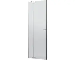 Drehtür für Nische Jungborn Sette 1000x2000 mm Festteil links Echtglas Klar hell silber mit schmutzabweisender Glasbeschichtung und Puffergriff