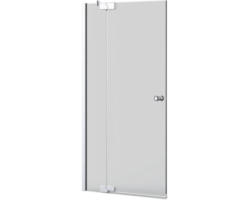 Badewannenfaltwand Jungborn Sette 2-teilig 900x1600 mm Anschlag links Echtglas Klar hell silber mit Puffergriff