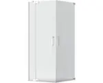 Hornbach Eckeinstieg mit Drehtür Jungborn Sette 800x750x2000 mm Echtglas Klar hell silber mit schmutzabweisender Glasbeschichtung und Stangengriff