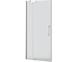 Badewannenfaltwand Jungborn Sette 2-teilig 800x1600 mm Anschlag links Echtglas Klar hell silber mit Stangengriff