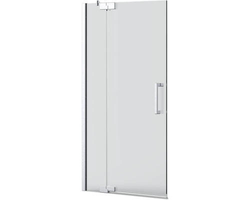 Badewannenfaltwand Jungborn Sette 2-teilig 800x1600 mm Anschlag links Echtglas Klar hell silber mit Stangengriff